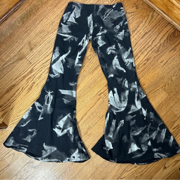The Om Collection | Isabel Pant Crystal Tie Dye Bell Bottom Yoga Pants Size L - Picture 5 of 14